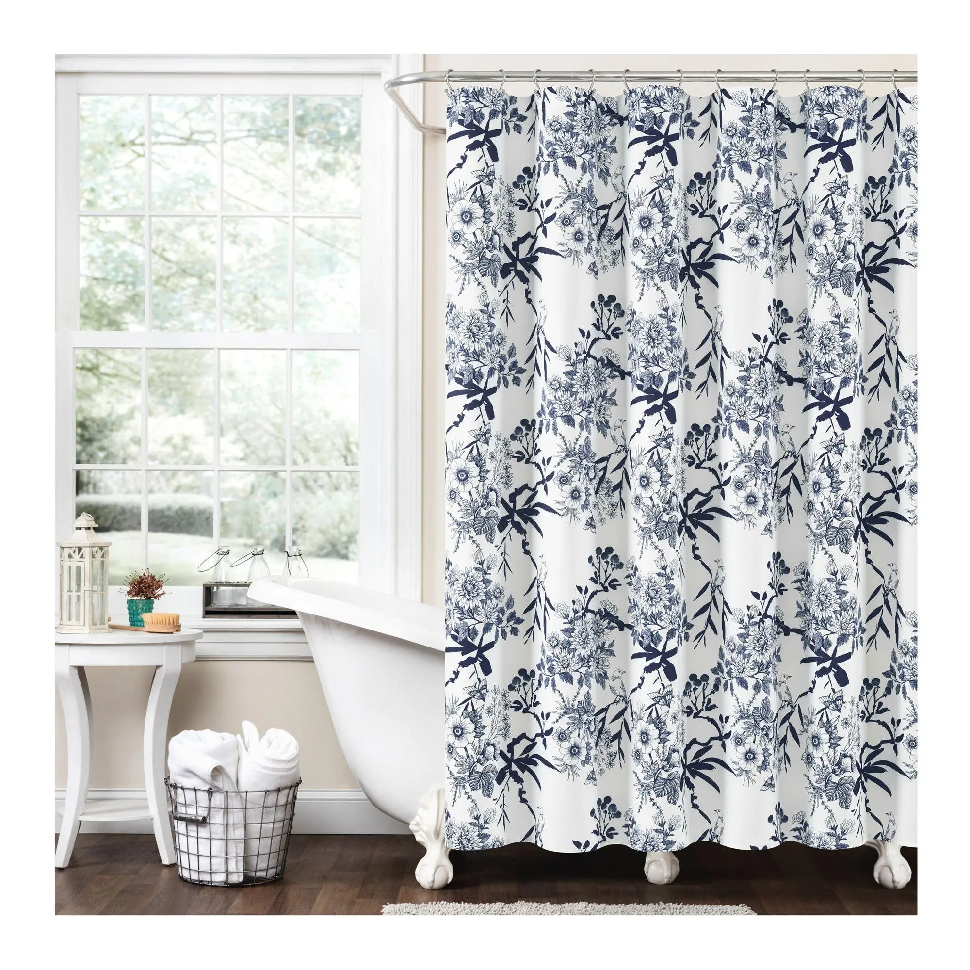 Botanical Garden Shower Curtain 72" x 72" by Lush Decor