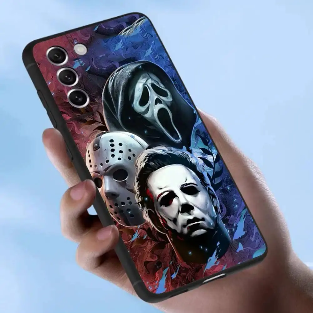 Customized Michael Myers Horror Halloween TPU Silicone Soft Smartphone Case - Compact, Flexible Fashion Cellphone Accessory for Samsung Galaxy S26,S25,S24,S23,S22,S21,A14,A15,A16,A35 (Ultra,Plus,FE Models)