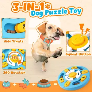 Dog Puzzle Toy for IQ Training, Interactive Dog Enrichment Toy for Mental Stimulation, Anxiety Relief Treat Puzzle for Dogs