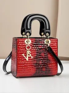 Stylish Colorful Handbag, Trendy Print Design, Versatile Carry Options, Perfect for Casual, All-Season Accessory