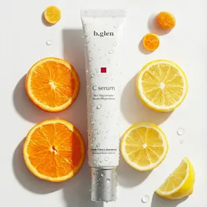 b.glen Vitamin C Serum for Face, Japanese Skincare for a Brighter Appearance and Smoother-Looking Pores, 0.51 fl oz