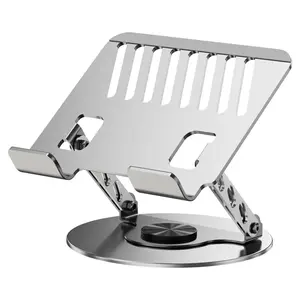 360° Rotating Adjustable Laptop Stand, Foldable Aluminum Desk Stand Hub, 2-in-1 Multifunctional Laptop & Mobile Stand for Gaming, Office & Home Use, Portable Ergonomic Design for Desk, Compact & Travel-Friendlys and Tablet Stands#laptopstand