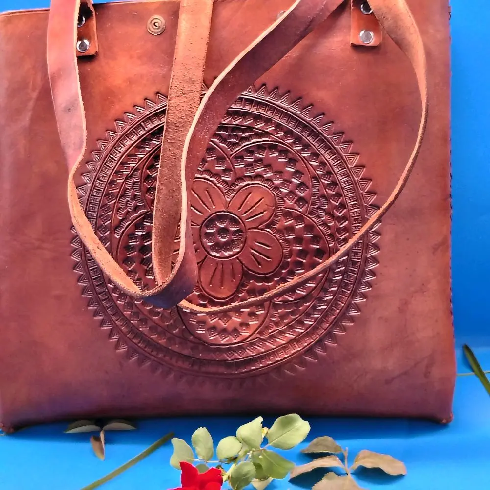 Mexican Natural Leather Bag