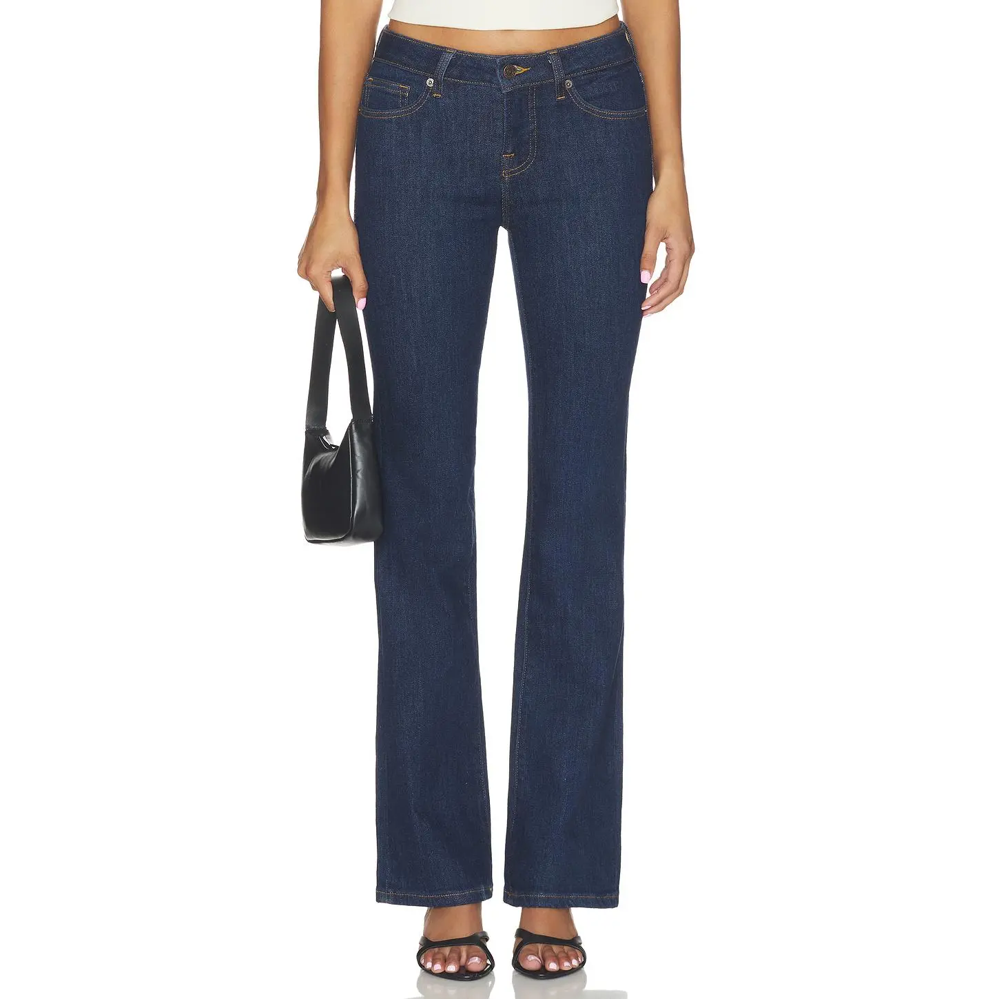 Good American Low Boot Jeans in Indigo