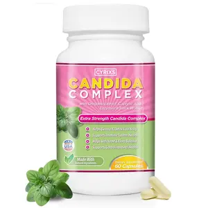 Cyrixs Candida Complex | Enhance Your Immune Health | Natural Herbal Gut Cleanse with Antifungals, Enzymes, and Probiotics | Removes Candida | Prevents Future Occurrences Dietary Supplement