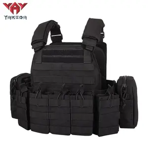 YAKEDA VT-6031-5 Standard Tactical Molle Vest with Square Neck Design for Hunting Summer Gear Essential for Hunters Holsters Outdoor Activewear