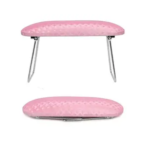 krofaue Nail Arm Rest,Professional Microfiber Leather Nail Hand Rest Stand Arm Rest for Acrylic Nails Cushion Hand Holder with Non-slip - Nail Technician Use Must Have（Pink）