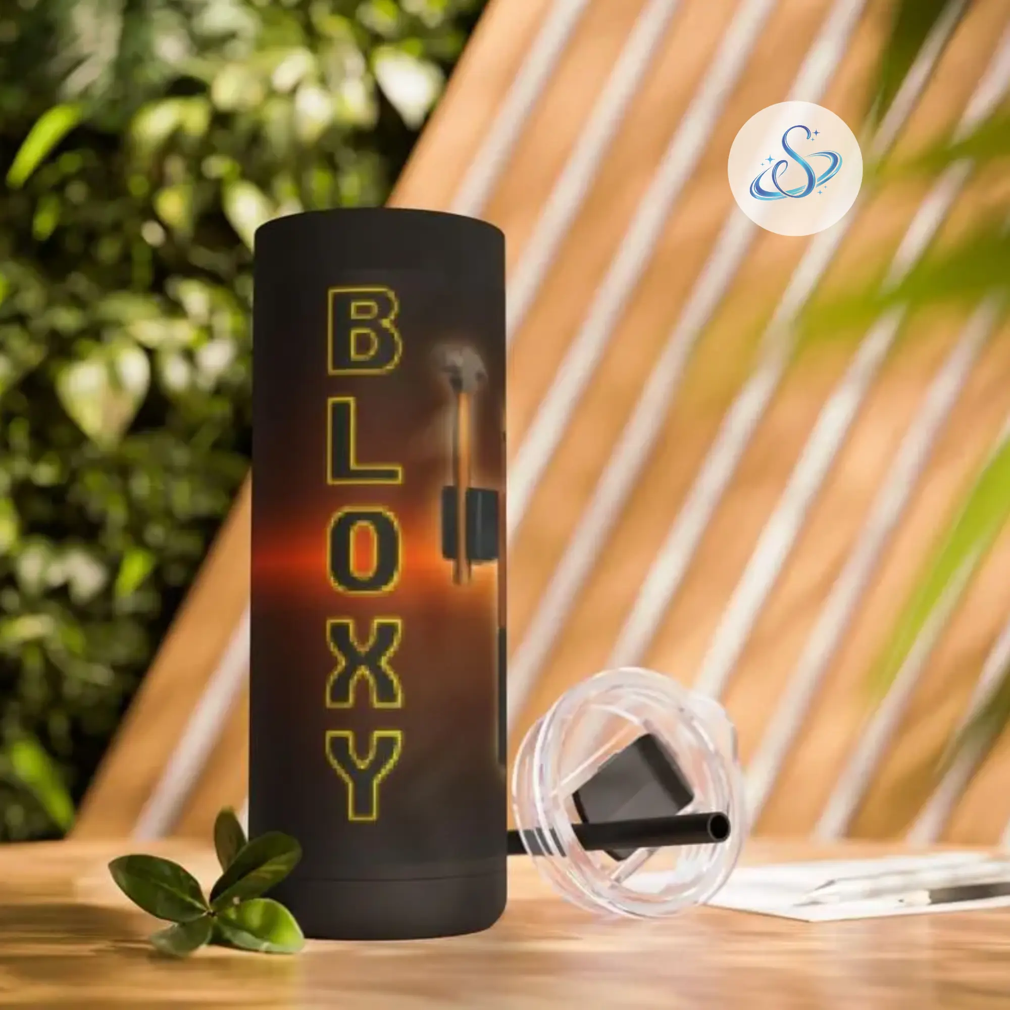Roblox Bloxy Cola 20oz Stainless Steel Tumbler, Gamer Skinny Travel Cup with Lid and Straw, Hot and Cold Drinkware, Unique Gift for Roblox Fans and Gaming Lovers