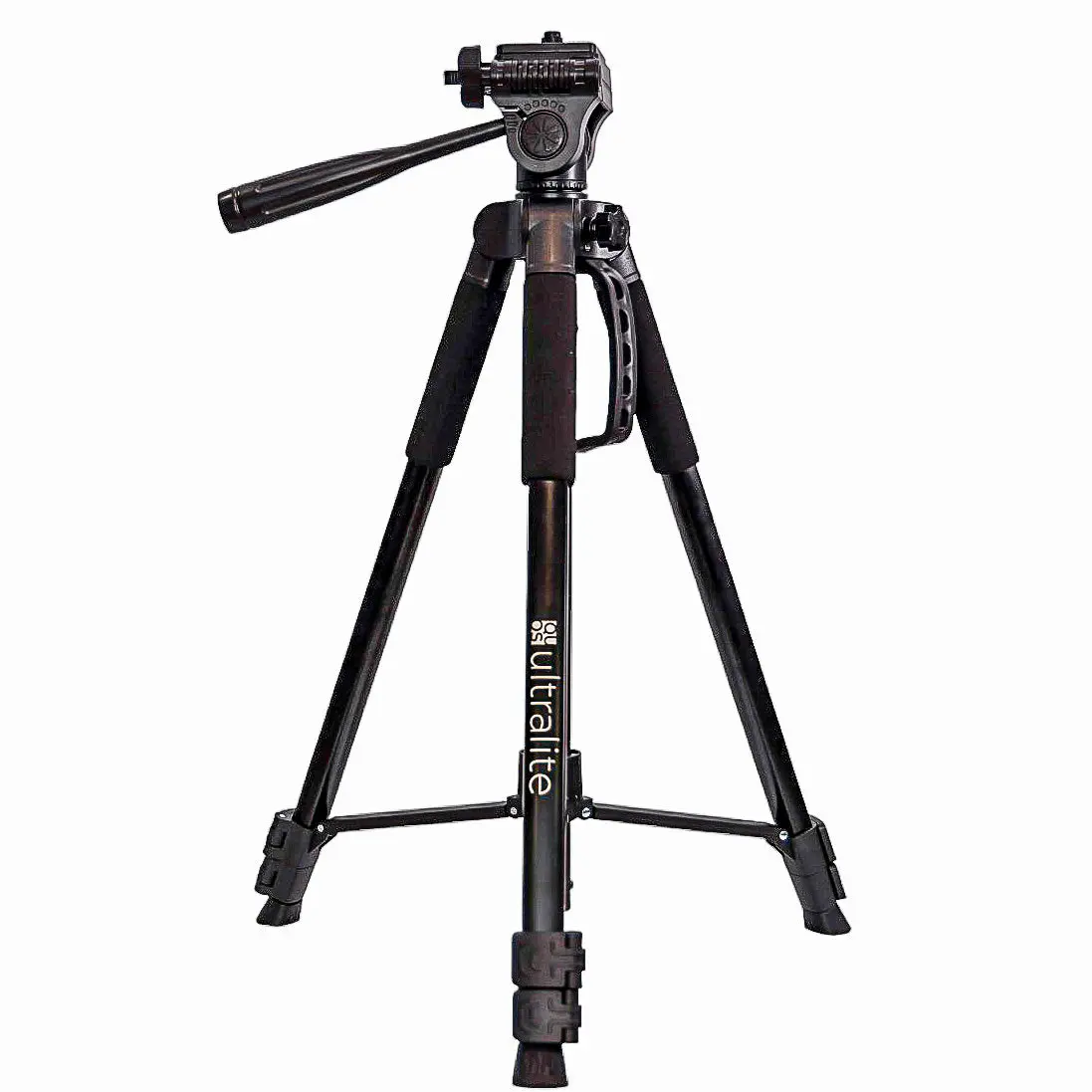 UltraLite Professional Tripod - Compact & Portable 605mm Height, 2060mm Reach, 3kg Load, UNC 1/4" Mount, Durable Travel Bag for Camera & Smartphone