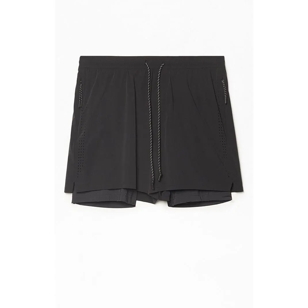 A.R.C. Men's Active Black Running Shorts