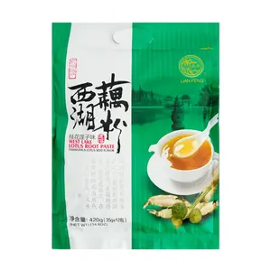LIANFENG West Lake Lotus Root Starch - Osmanthus & Lotus Seed Flavor, 420g - Authentic Chinese Jiangnan Delicacy, Instant Healthy Dessert Powder