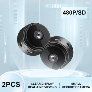 Upgraded Ai Mini Wireless Camera Set, Wifi Monitoring Camera, 150mah Battery, 480p WiFi Indoor Security Cam, Motion Detection Alarm, Baby Monitor, Alexa Compatible