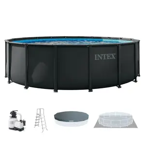 INTEX Ultra XTR 18ft x 52in Round Frame Above Ground Swimming Pool Set with Pump