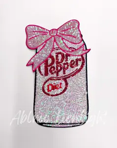 Diet Dr Pepper Sequins Patch - Large