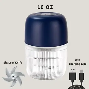 1 or 2 electric garlic crushers, USB rechargeable, 6-blade electric garlic grinder, electric vegetable chopper, electric vegetable cutter. One-handed automatic operation, convenient and fast - the perfect choice for your kitchen.