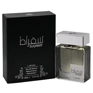 Lattafa Suqraat Musk Blend EDP Perfume - 3.4 fl oz Spray, Ginger Top Notes, Fresh Aroma, Aromatic Unisex Fragrance, Musk Unisex Fragrance, New in Box