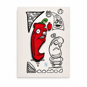 Angry Pepper Matte Poster