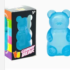 Stress Relief Gummy Bear Squishy Toy – Soft Sensory Squeeze Toy for Kids & Adults