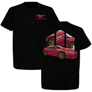 S281 Mustang New Edge Graphic Tee, Retro Muscle Car T-Shirt, Ultra Cotton Unisex Streetwear