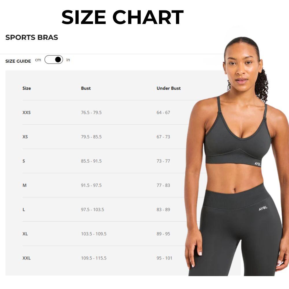 AYBL Adapt Seamless Sports Bra - V-Shaped Waistband, Adjustable Straps, Medium Support, Soft Fabric, Multi-Wear Strap Detailing, Flattering Fit