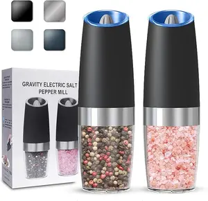 Electric Salt & Pepper Grinder Set - Household Seasoning, Portable Handheld Design, Independent Grinding Systems, Ideal Gift Ideas - Kitchen Utensils