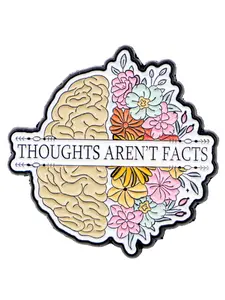 Human Brain Organ Pin Badge, Cute Cartoon Design Brooch, Perfect for Bags & Clothing Accessories, All Season Fashion Accessory, Metal Pin