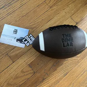 THE DIME LAB League American Football - All-Weather Composite Game Ball with DimeTack Technology, Raised Laces for Youth & Adult Players in Practice, Games