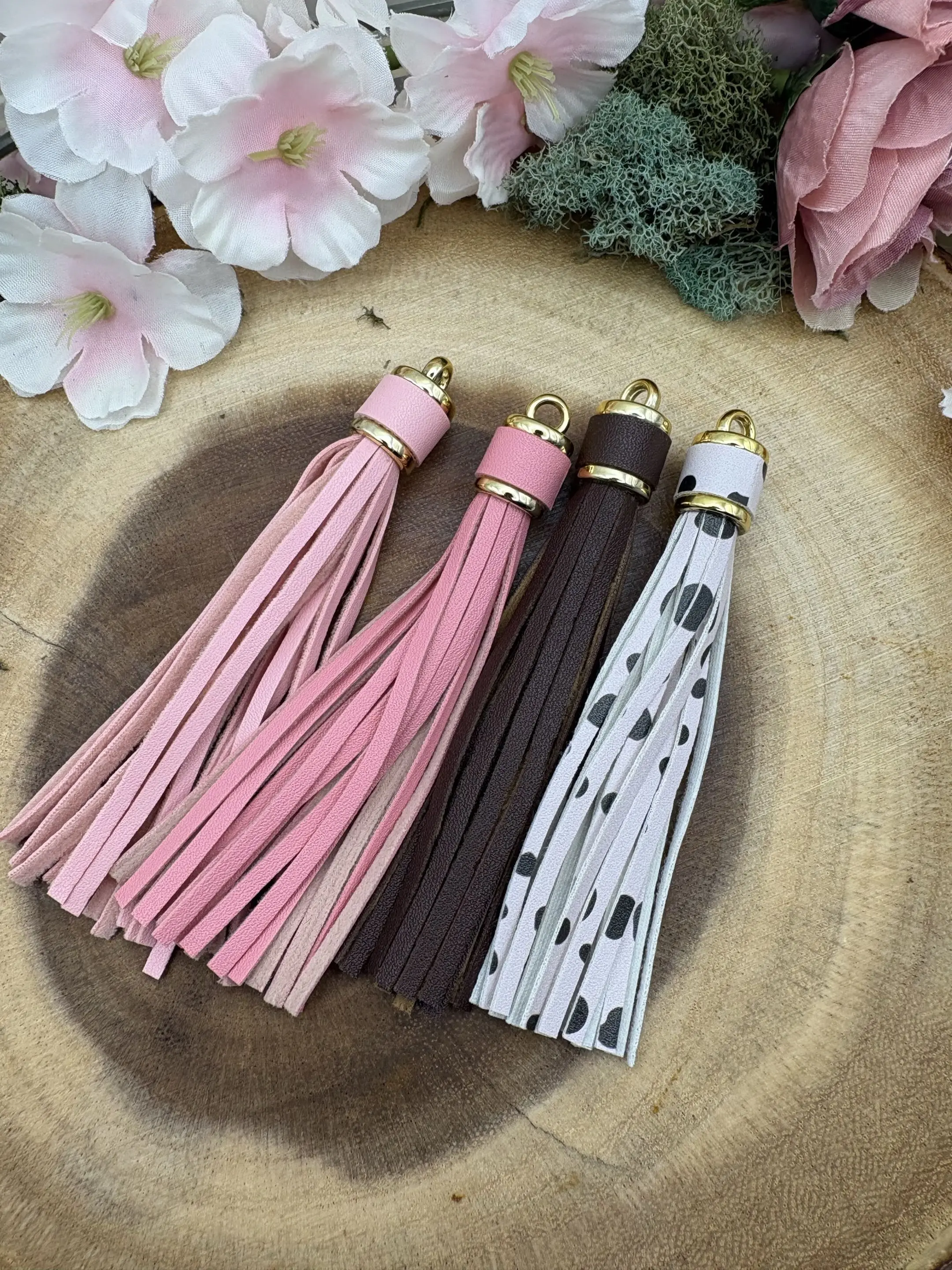 Faux Leather Tassels