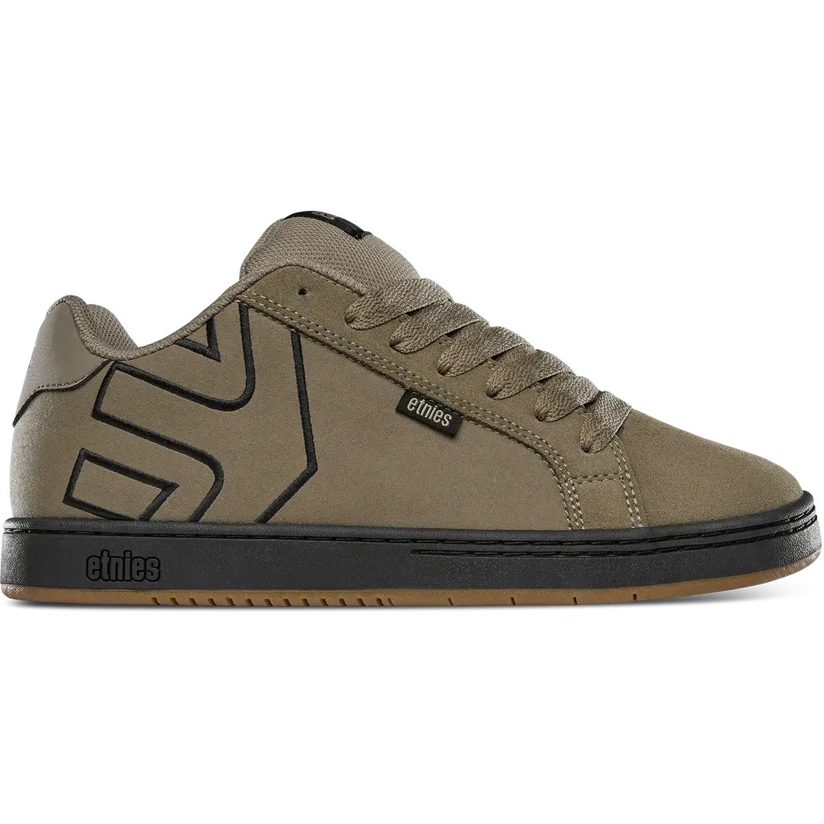 etnies Fader Brown Retro Skate Shoes, All-Day Cupsole Comfort, Wide Padded Suede, Grippy Outsole, 90s Skate Classic Reissued Sneakers