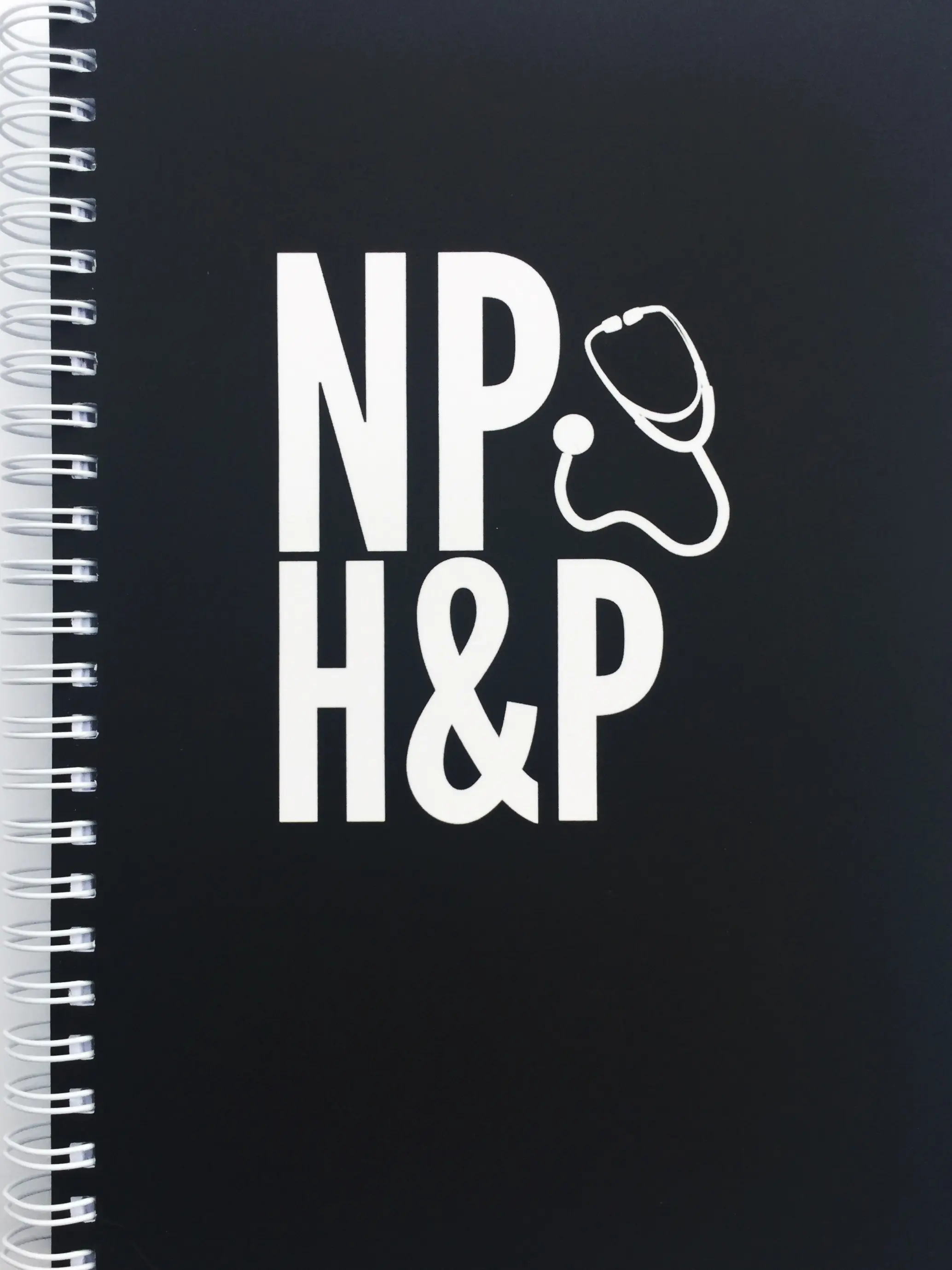 NP H&P Spiral Journal, Spiral Bound Medical Notebook with Clear Readable Font for Clinical Tracking, Checking Positive Physical Exam Findings, Documenting Up to 100 Patients