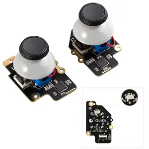GuliKit Joysticks for Steam Deck (Type A & Type B), No Drifting, Hall Effect Sticks Replacement, Left/Right Thumb Grip Parts for Steam Deck Console-Electromagnetic Joystick (No Soldering)
