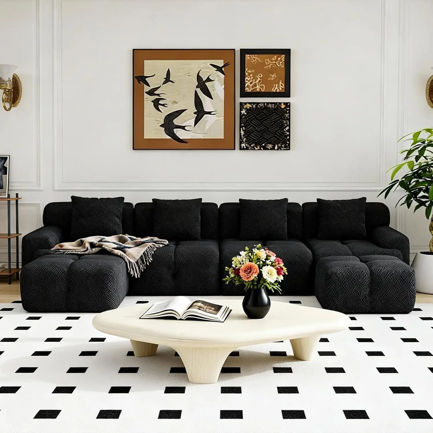 Charcoal + Polyester + 6 Seat