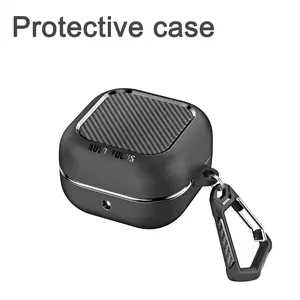 Earphone Case Compatible with Galaxy Buds 4/4 Pro, Durable Design, Textured Appearance & Protective Cover, Essential Accessory for Daily Use, Hanging Hook