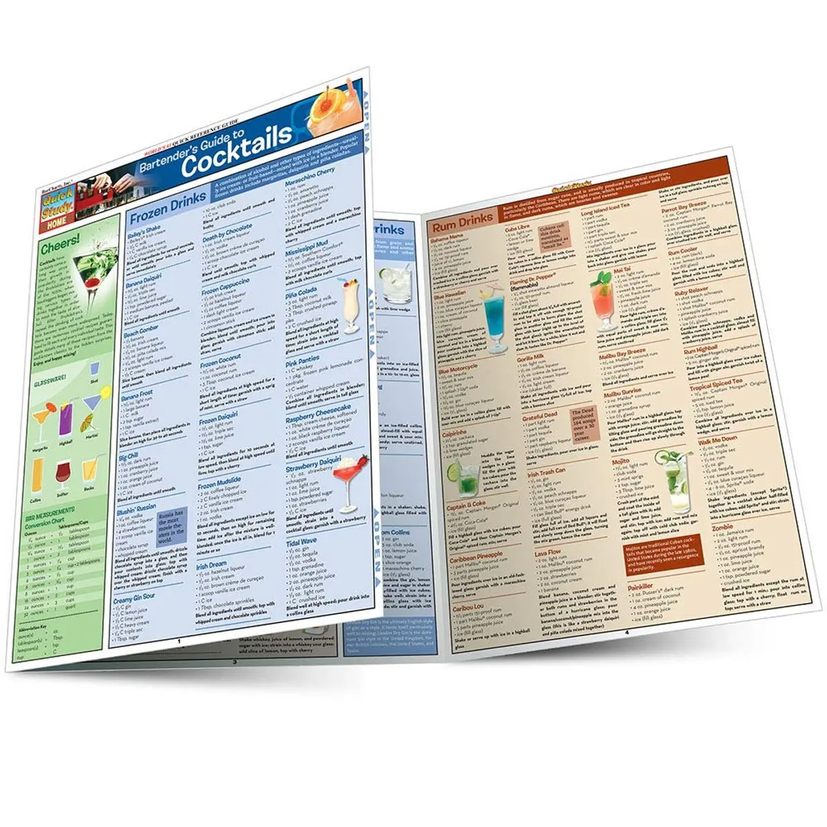 Bartender'S Guide To Cocktails: a QuickStudy Laminated Reference Guide (QuickStudy Home) Pamphlet – December 14, 2007