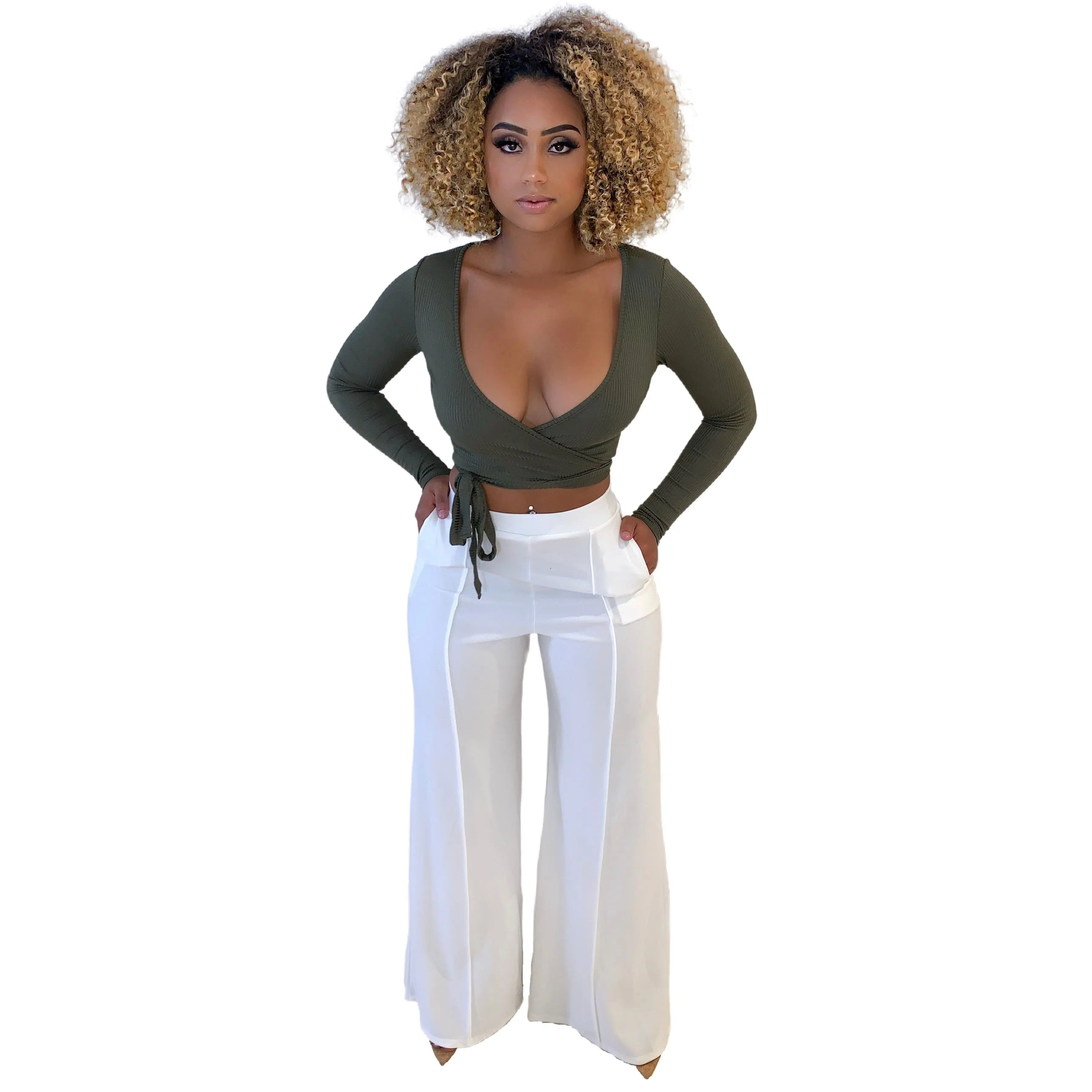 Mind Your Business Trouser Pants - White