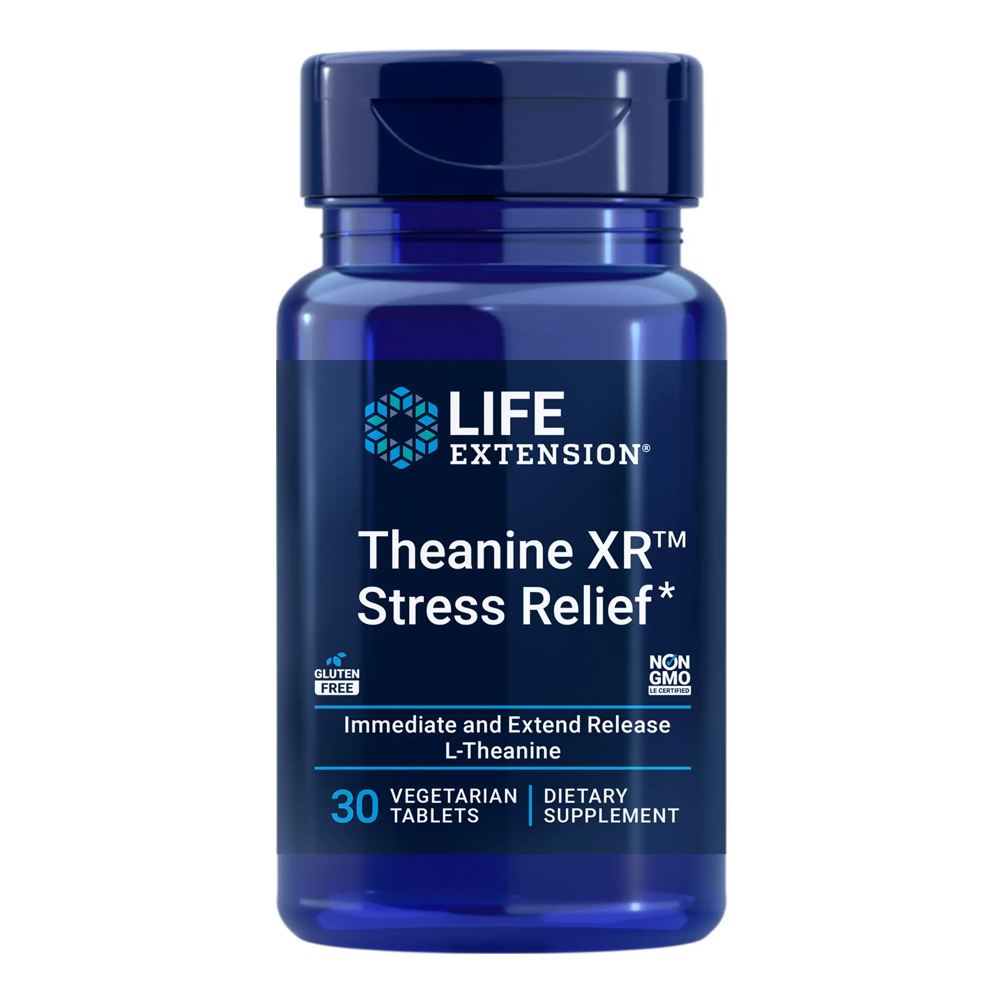 Life Extension Theanine XR™ Stress Relief 30 Vegetarian Tablets