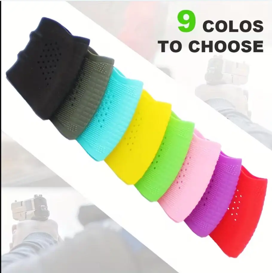 New tactical holster rubber grip slings for G*lock G17, G18, G19,  – soft, non-slip pistol grip slings, slip-on rubber grip covers, hunting accessories compatible with holsters.