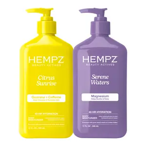 Hempz Exclusive AM & PM Moisturizer Bundle with Guarana + Caffeine & Magnesium