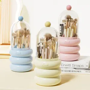 1pc Multifunctional Cosmetic Brush Storage Box - Dust-Proof Makeup Storage Container, Makeup Tool Organizer
