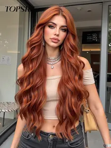 Women's Long Lace Front Wig, Lace Frontal Wigs, High-Temperature Resistant Fiber, Natural Look, Breathable & Lightweight, All Season Wear, Double Weft Wigs