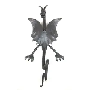 hand forged wrought iron dragon sculpture