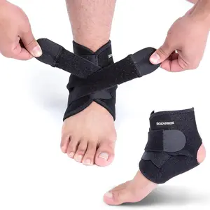 4 Pack Ankle Brace Adjustable Compression Wrap Breathable Neoprene Sleeve Stabilizer for Men Women Sports Running Fitness Pain Relief Daily Wear