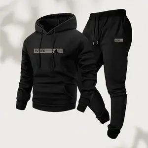 Men's two-piece suit, casual round neck long-sleeved hooded sweatshirt and sweatpants set, suitable for winter and autumn, sportswear set, sweater hooded sweatshirt, sweatshirt, sweatpants, hooded sweatshirt, jogging pants, pants, hoodie, sweatshirt fashi