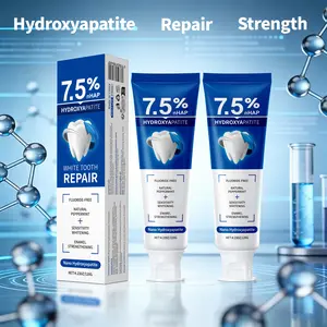 Fluoride-Free 7.5% NanoHydroxyapatite Toothpaste for Enamel Repair& Gum Health - Gentle Mint Flavor, 4.23 ozCleaning