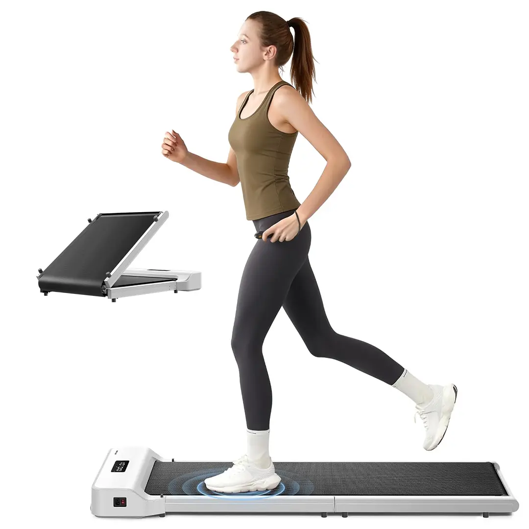 Store Anniversary Sale | WalkingPad Z1 Foldable Under Desk Treadmill - Portable Folding Treadmill, Free ft Pedal Resistance Band, Adaptive Speed, No Assembly Home Gym Equipment for Weight Loss