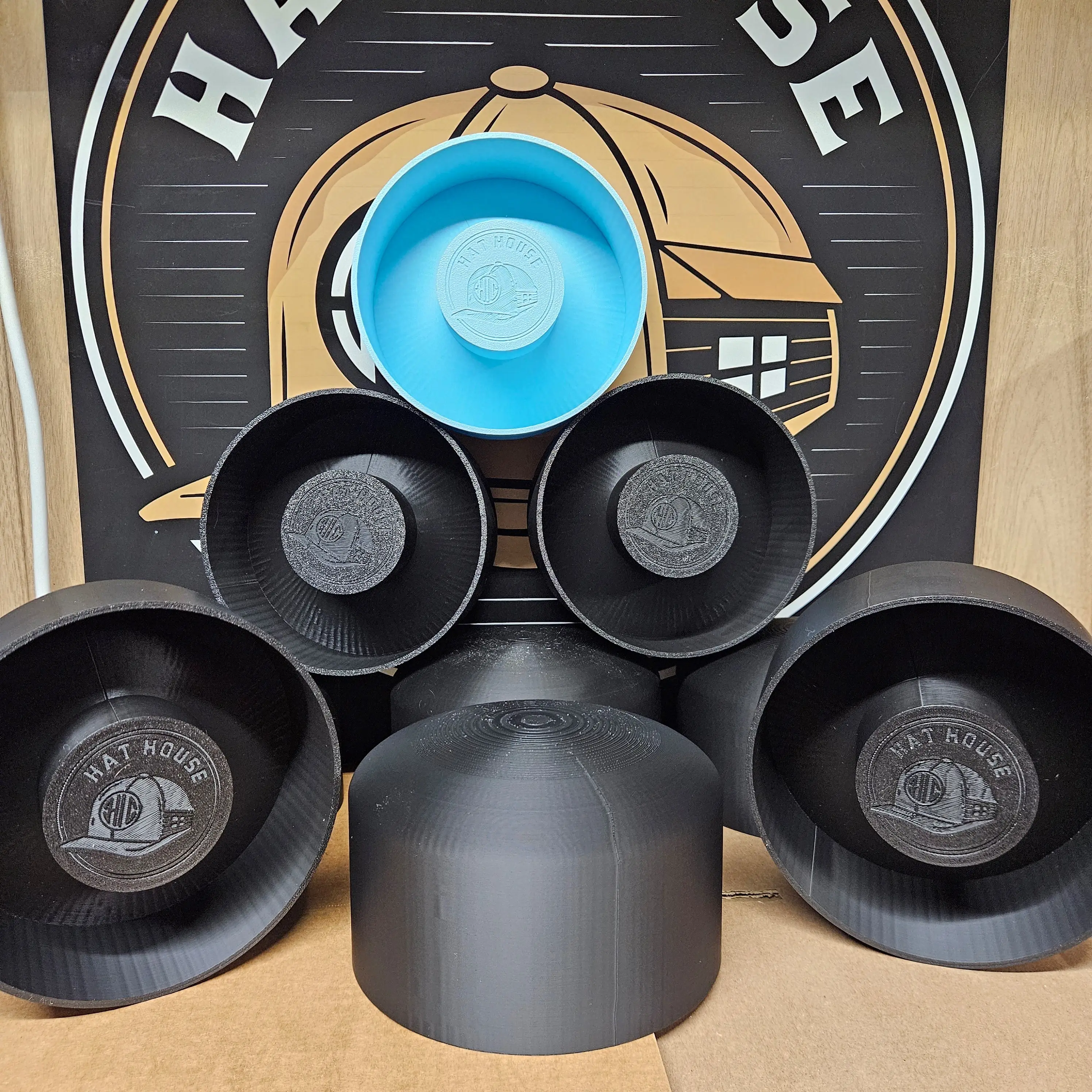 Hat House Hat Shaper Small Black for Snapback and Sports Style Hats - Compact Design, Easy to Carry & Store
