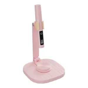 Nail art lamp, USB rechargeable nail art lamp set, adjustable stand, with temperature display, quickly dries mini portable nail tools - essential for home and nail salons, women's nail accessories, holiday gifts