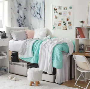 The 44-Piece College Dorm Essentials Set - Totally Complete - Yucca/Hint of Mint Color Set