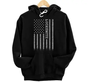 Locksmith American Flag Pullover Hoodie