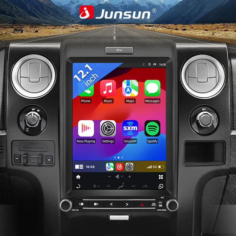 [4GB+64GB] for Ford F150 Radio Upgrade 2013 2014, Android 13 8 core T Style 12.1 inch Touch Screen Radio with Carplay Android Auto AM/FM DSP/WiFi/Steering Wheel Control